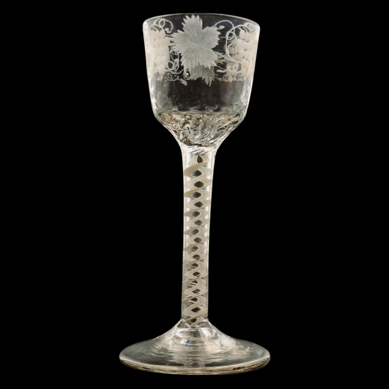 Pair of Georgian Wine Glasses