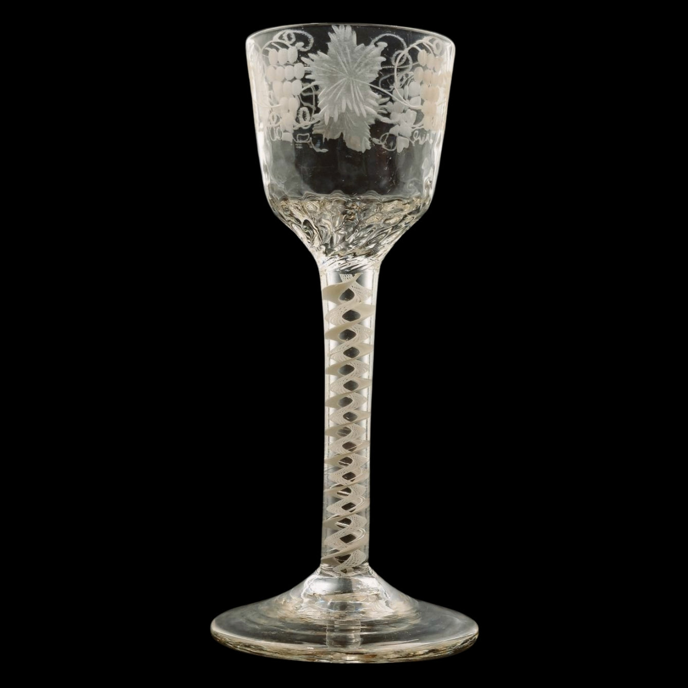 Pair of Georgian Wine Glasses