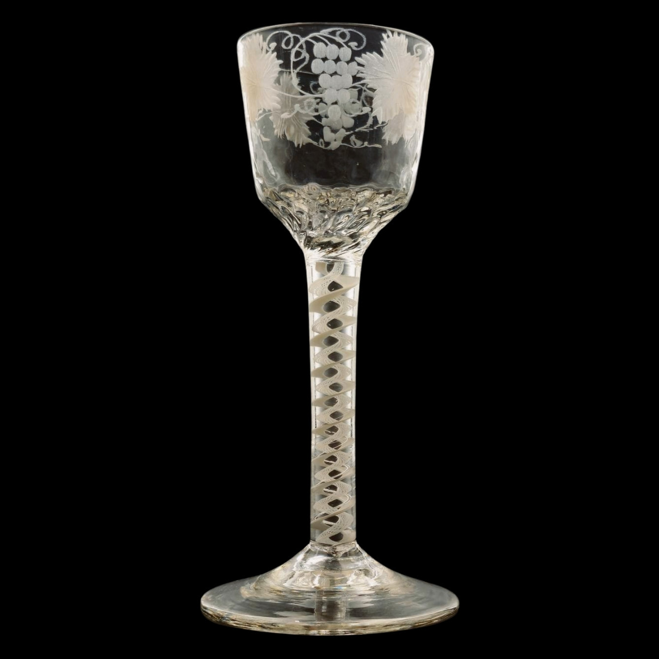 Pair of Georgian Wine Glasses