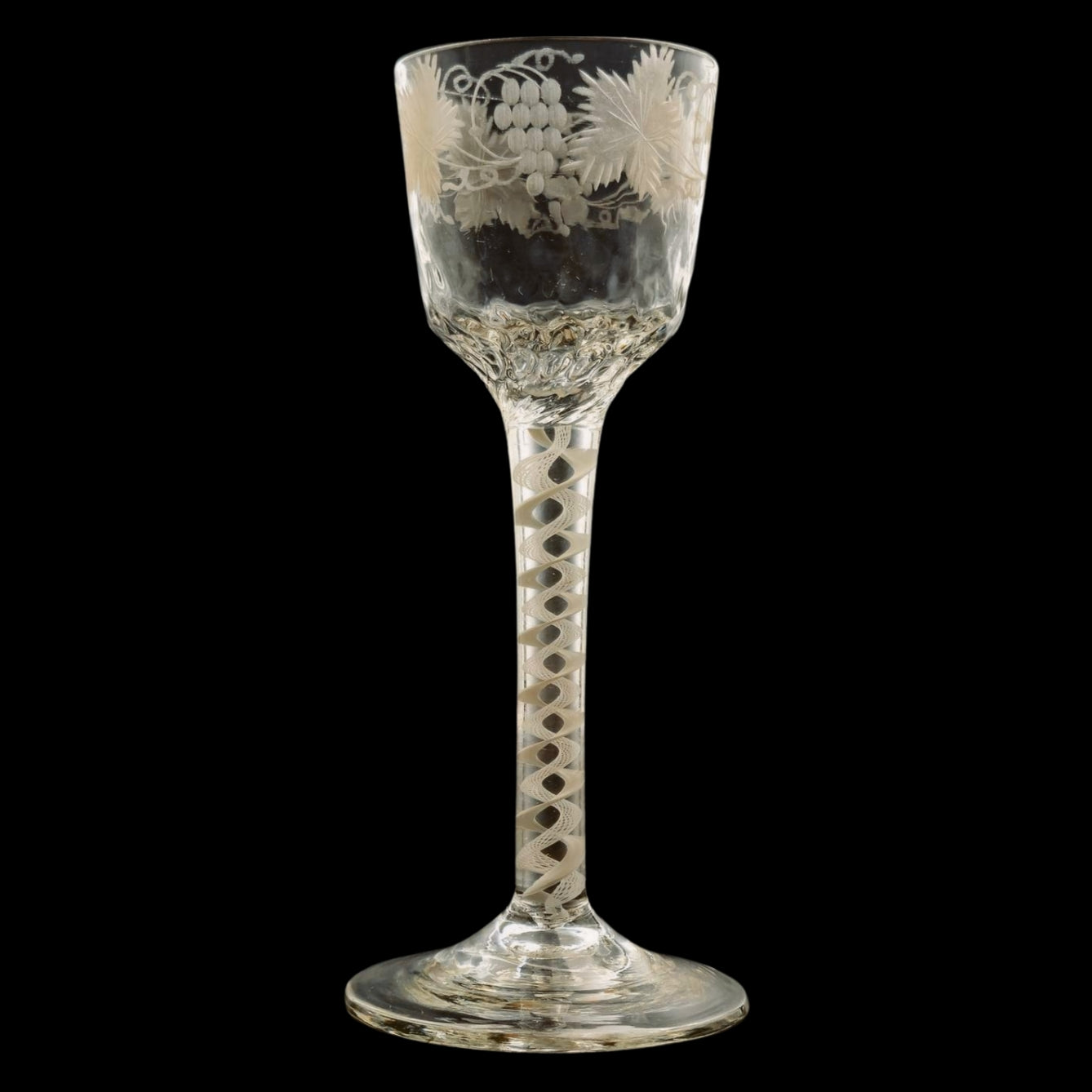 Pair of Georgian Wine Glasses