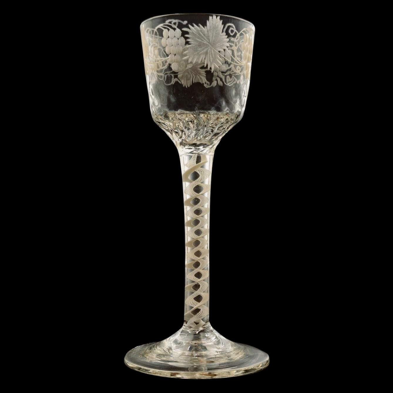 Pair of Georgian Wine Glasses