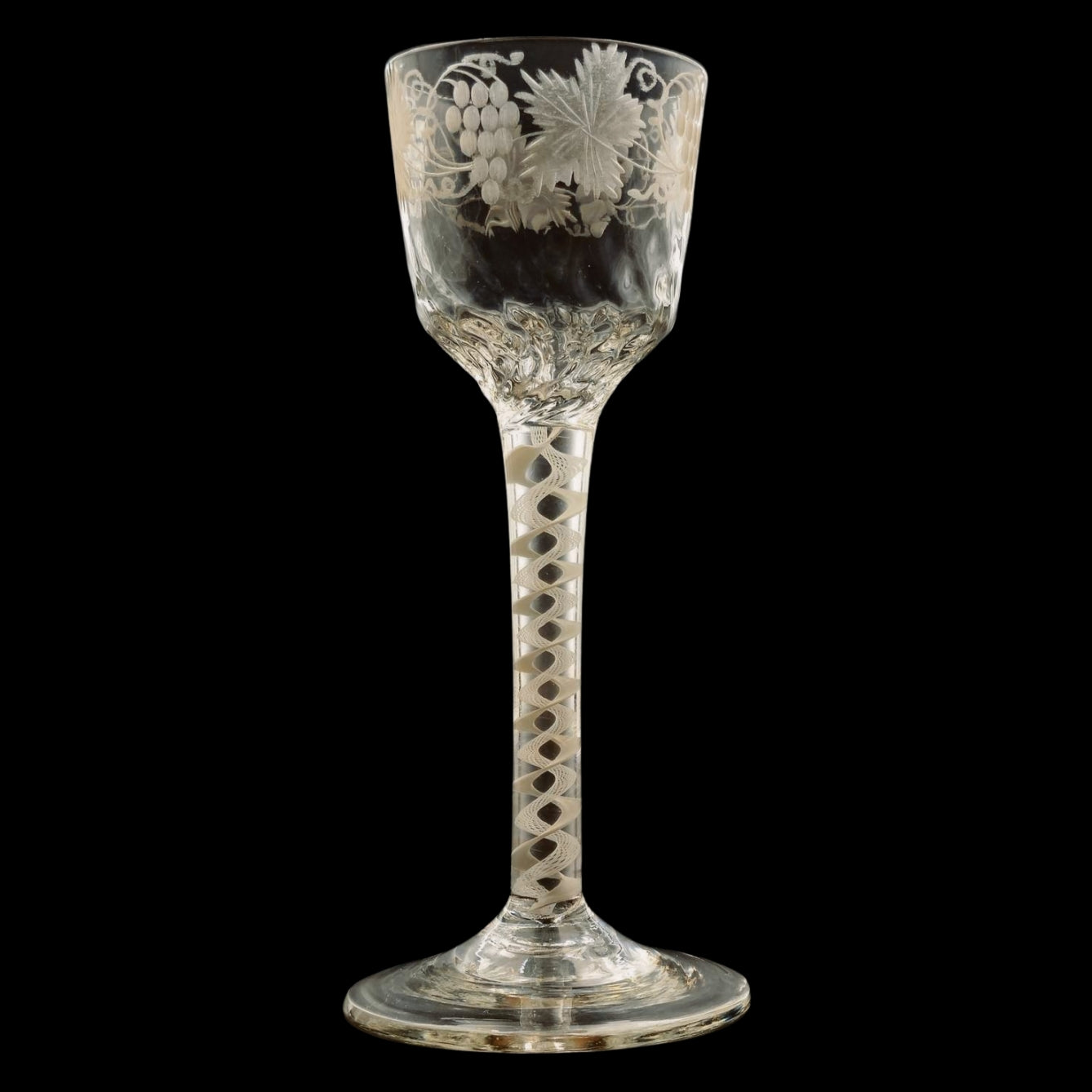 Pair of Georgian Wine Glasses