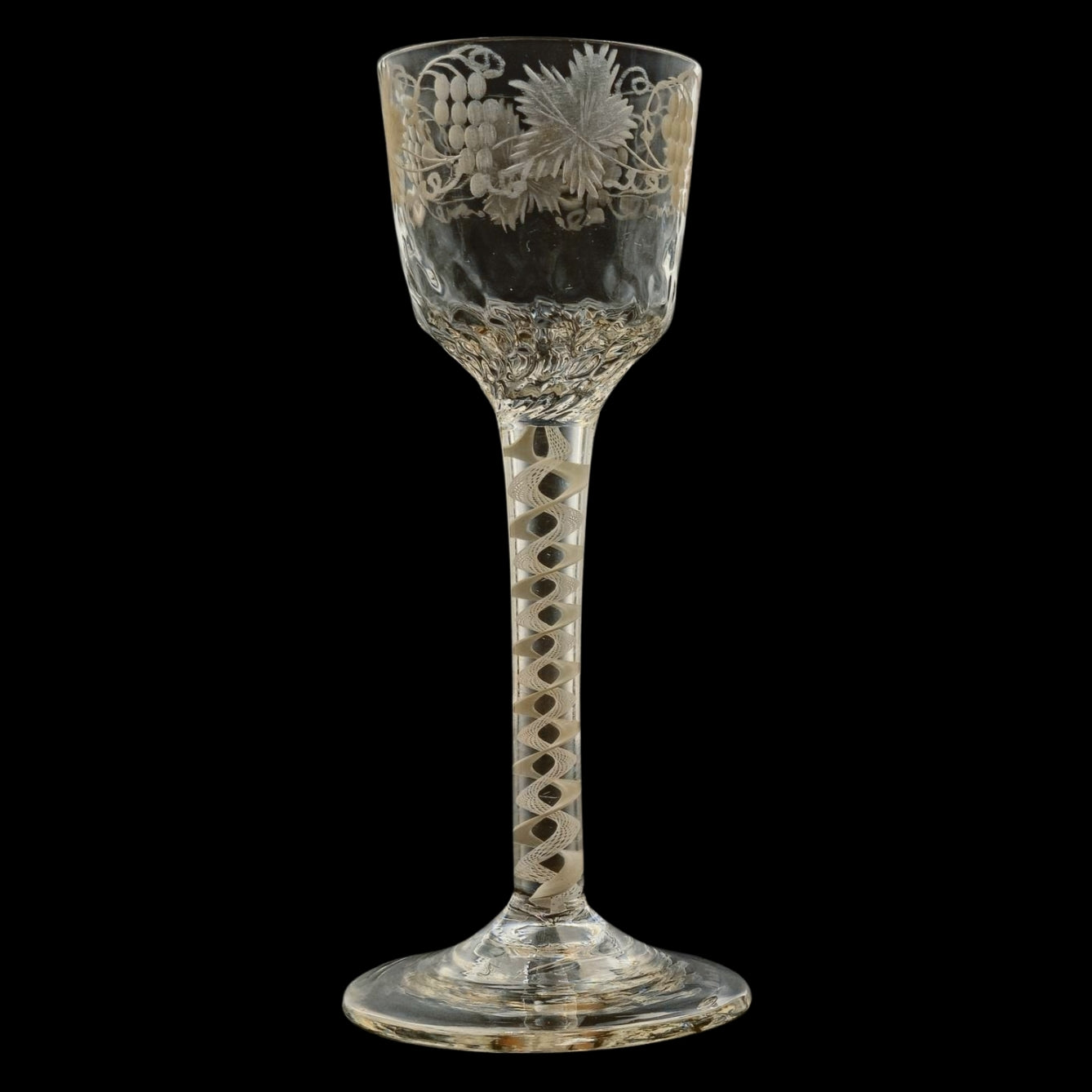 Pair of Georgian Wine Glasses