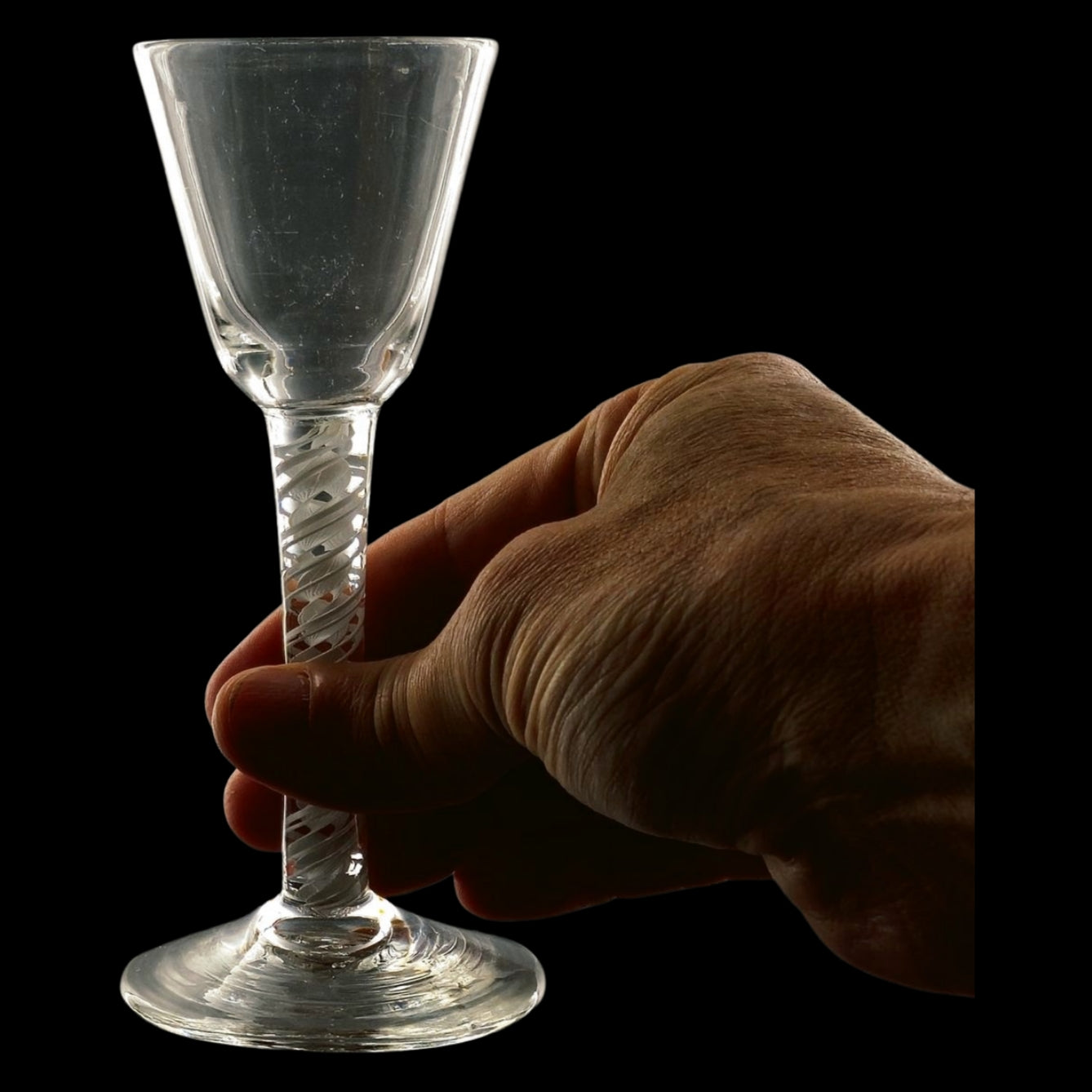 Triple-Twist Wine Glass