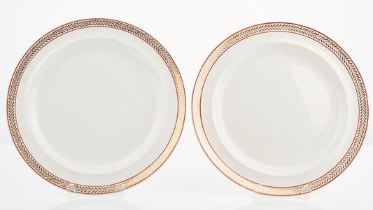 Pair of Creamware Plates