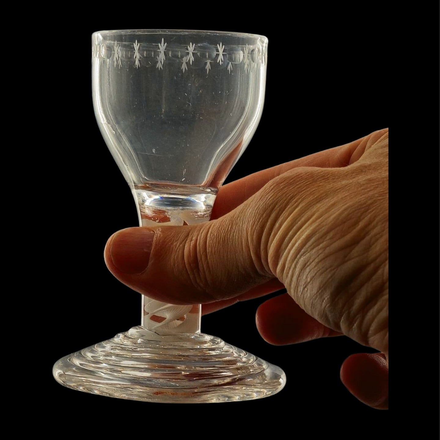 Engraved Dram Glass