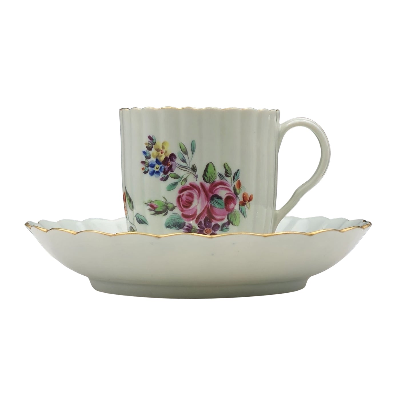 Fluted coffee cup & Saucer
