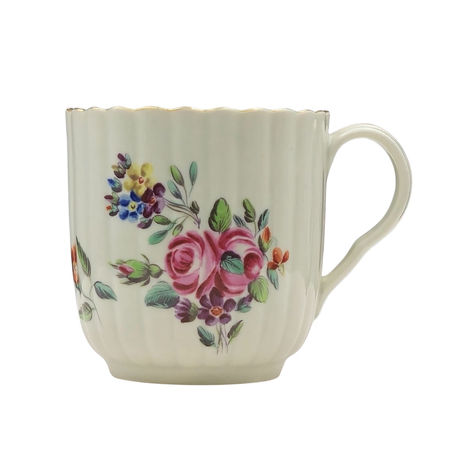 Fluted coffee cup & Saucer