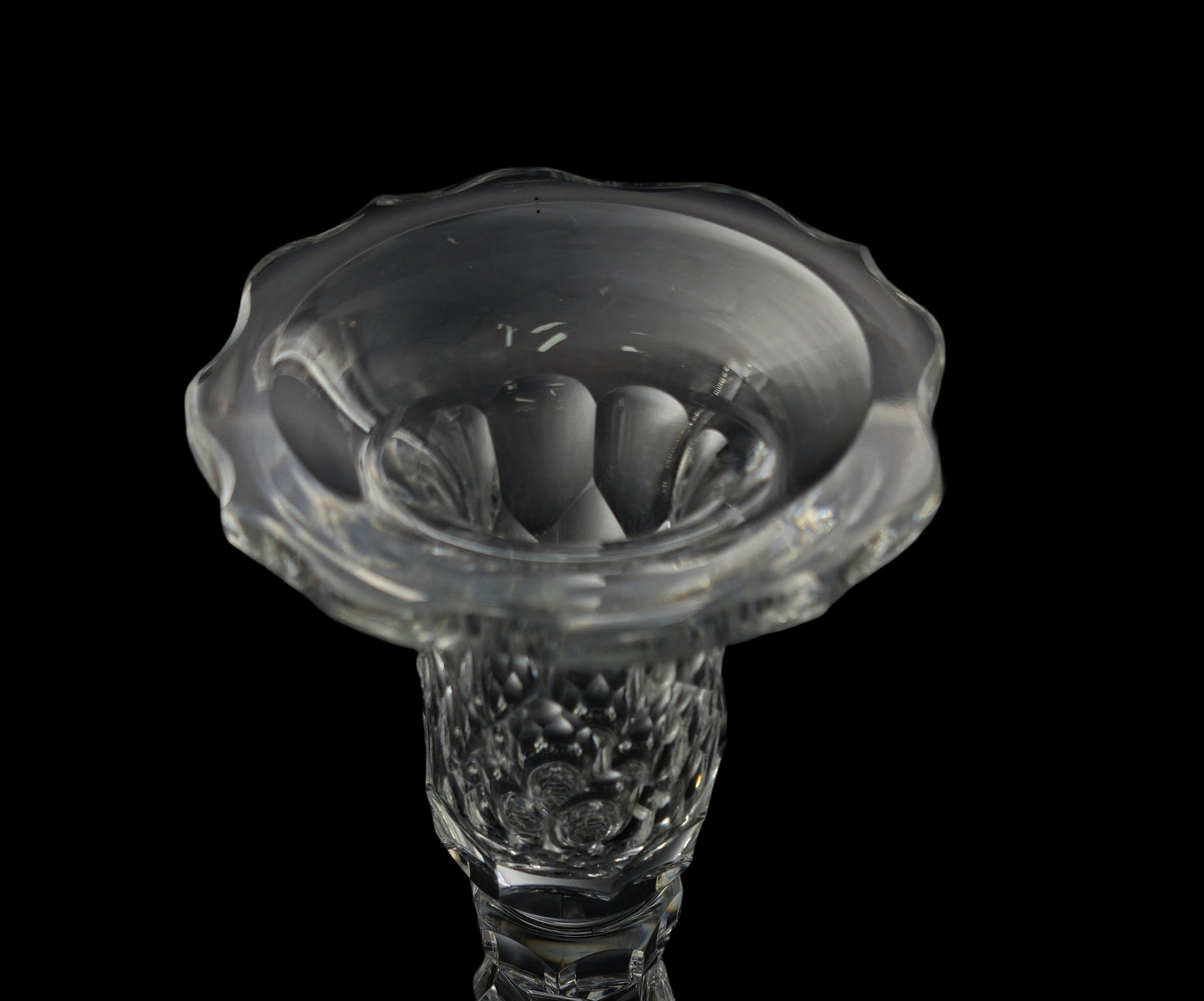 Pair of facet-cut Candlesticks