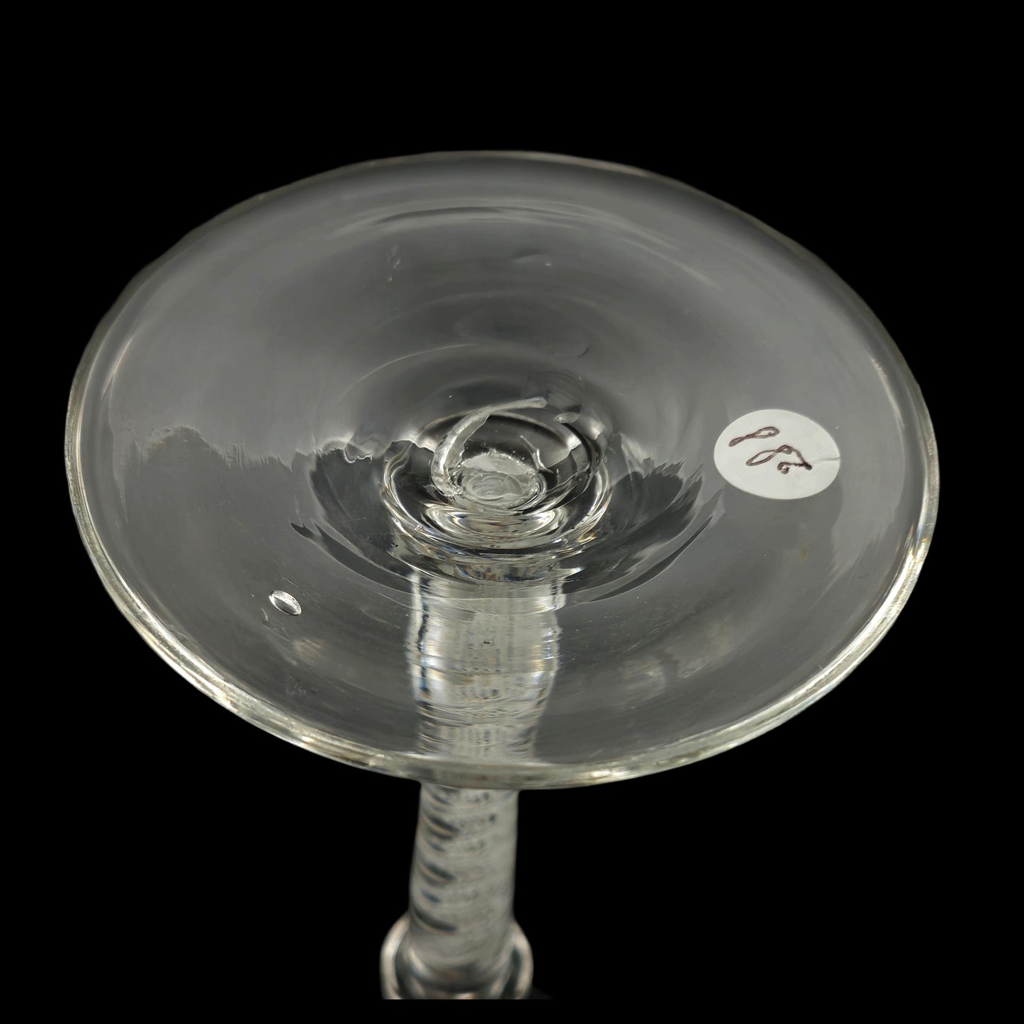 Trumpet wine glass