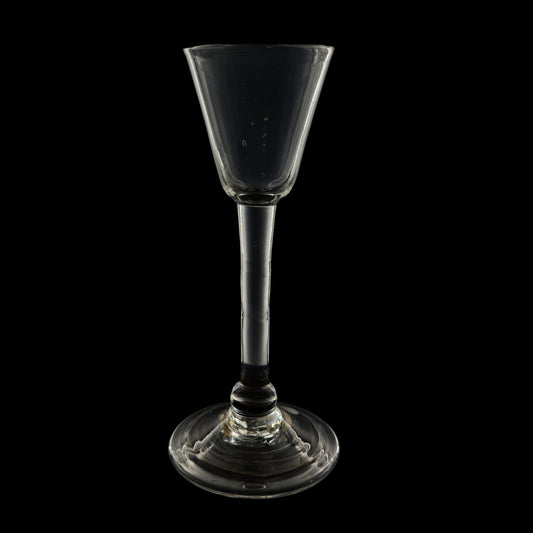 Plain-stem wine glass