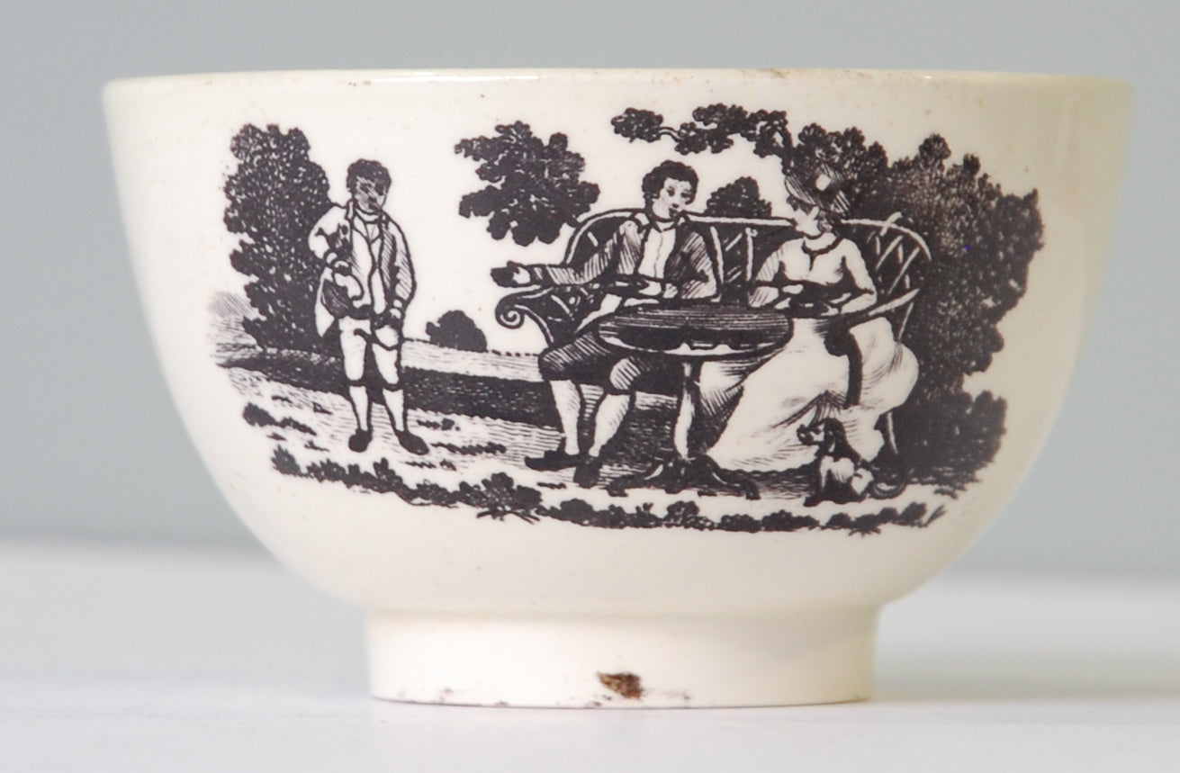 Tea bowl & Saucer: George & Caroline