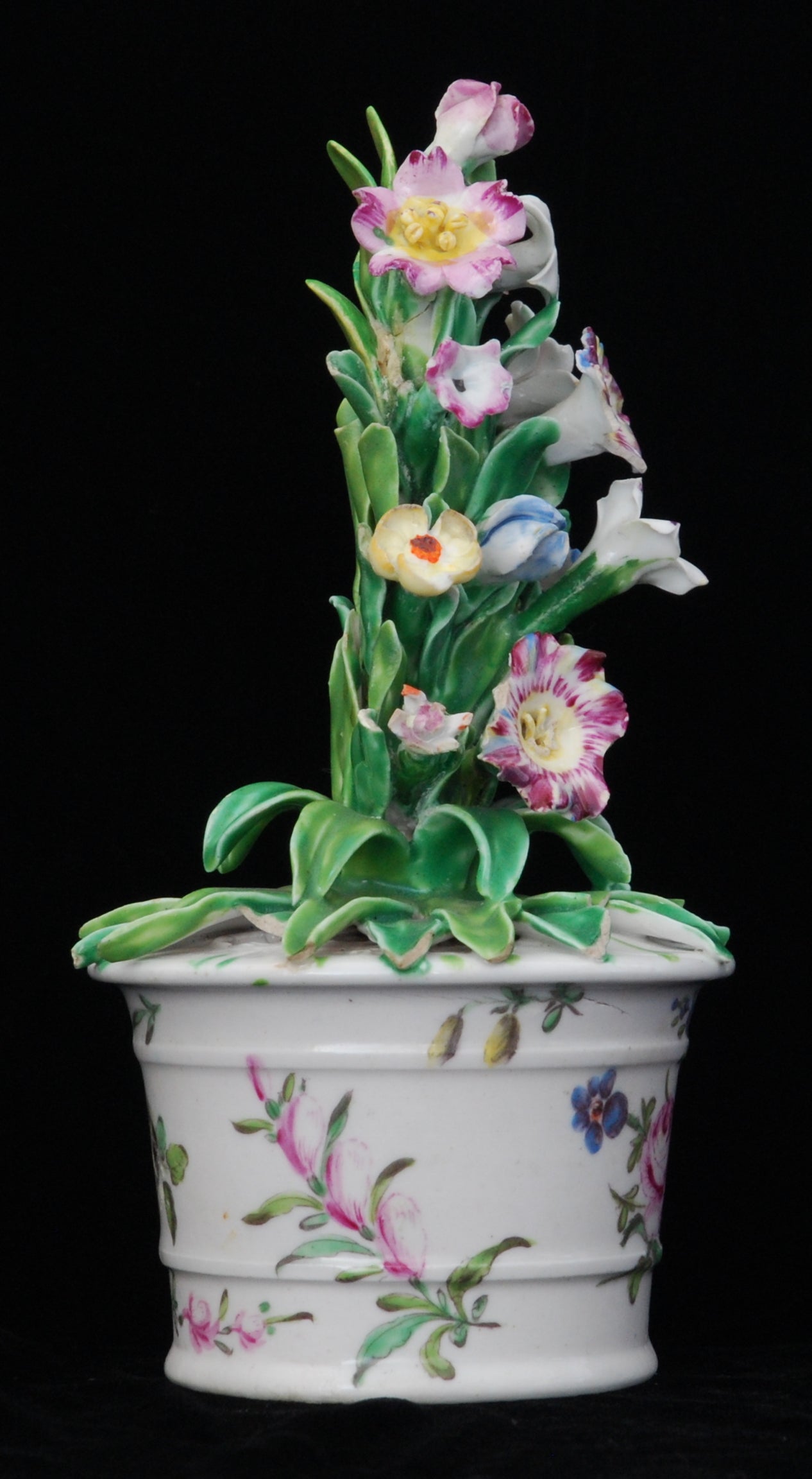 Polychrome Flower Basket