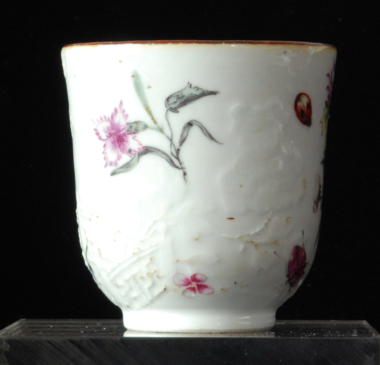 Coffee cup. Chinese, James Giles Decoration.