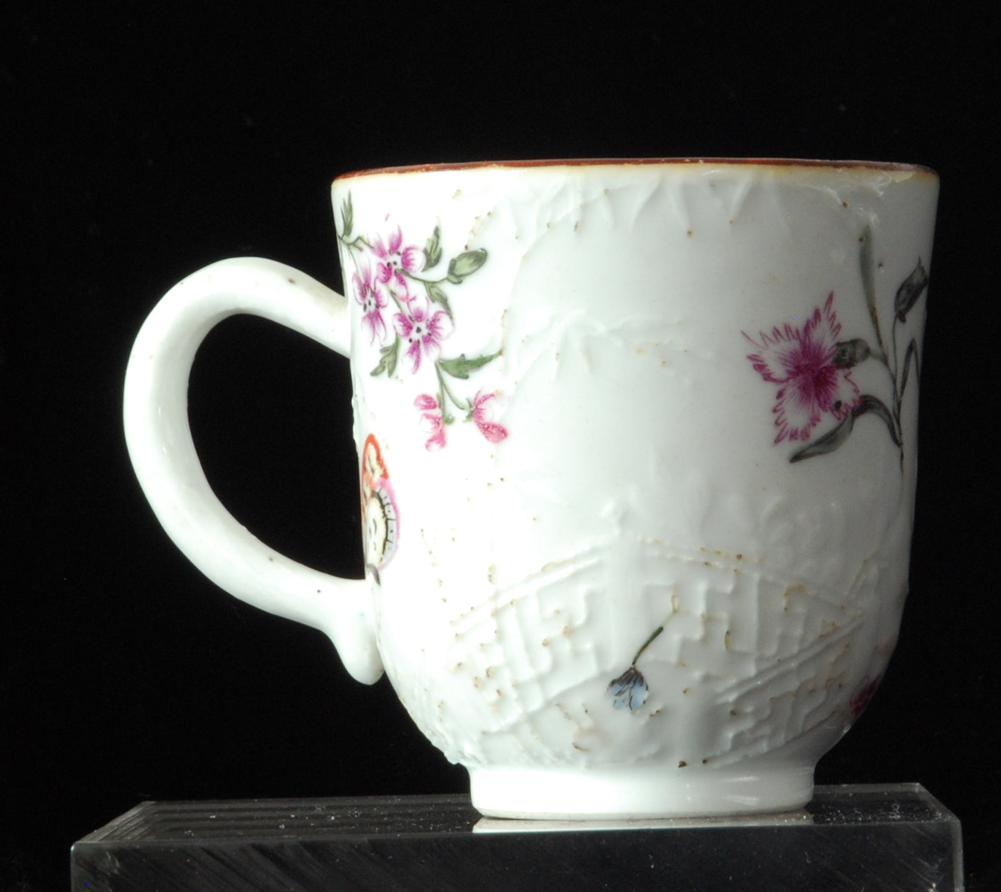 Coffee cup. Chinese, James Giles Decoration.