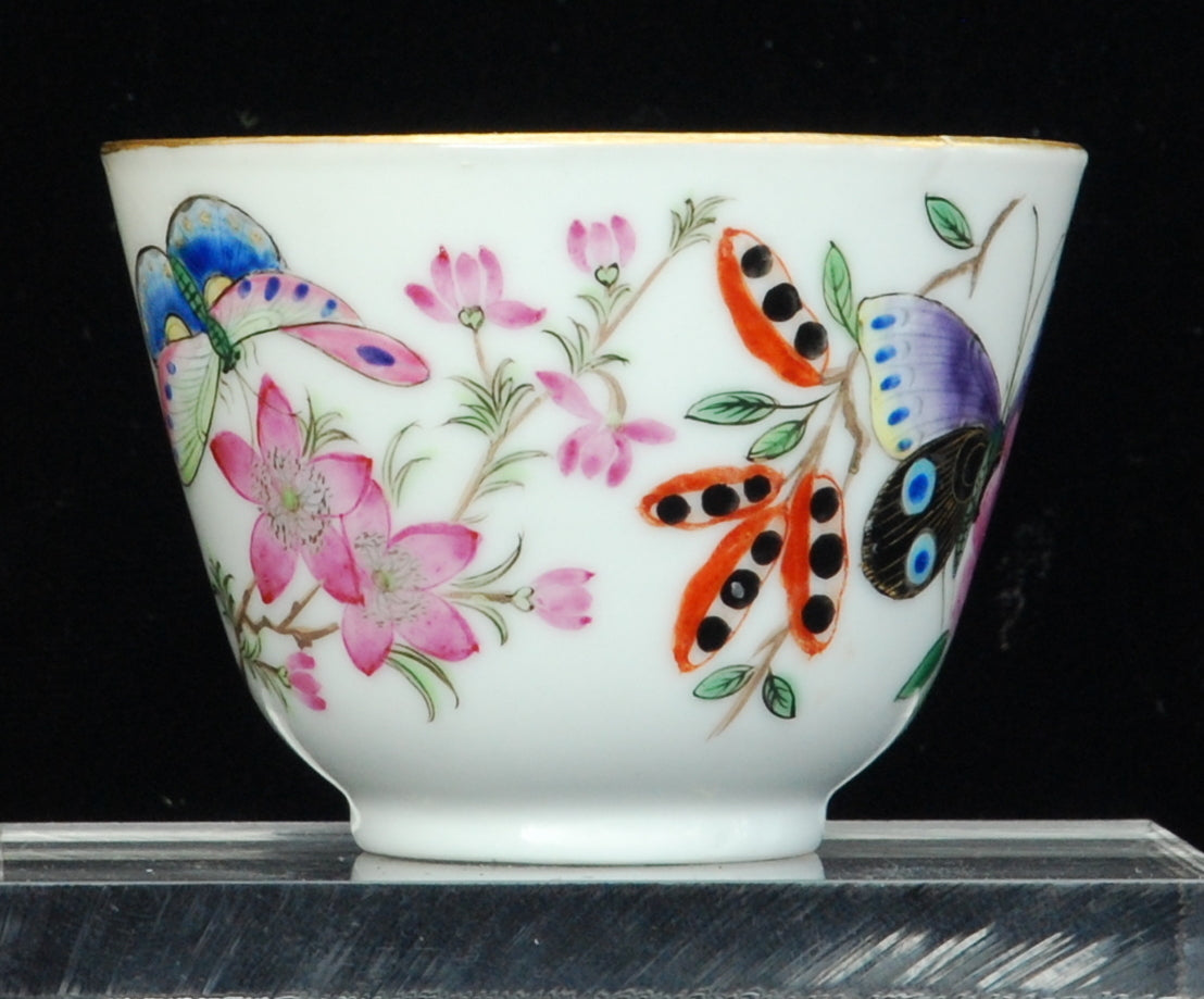 Chinese teabowl, Euro decoration