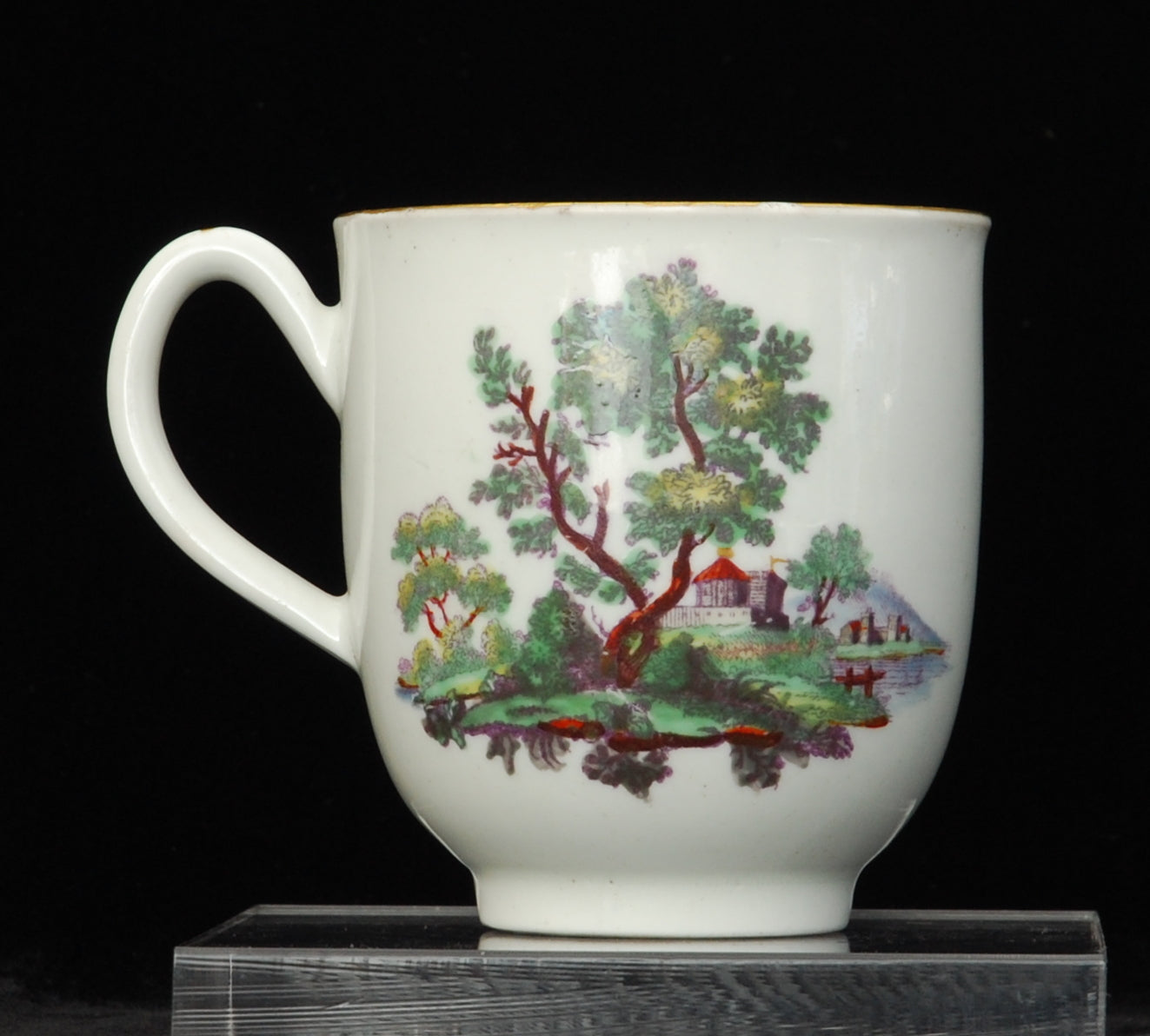 Coffee Cup and Saucer: Hancock Classical Ruin, coloured