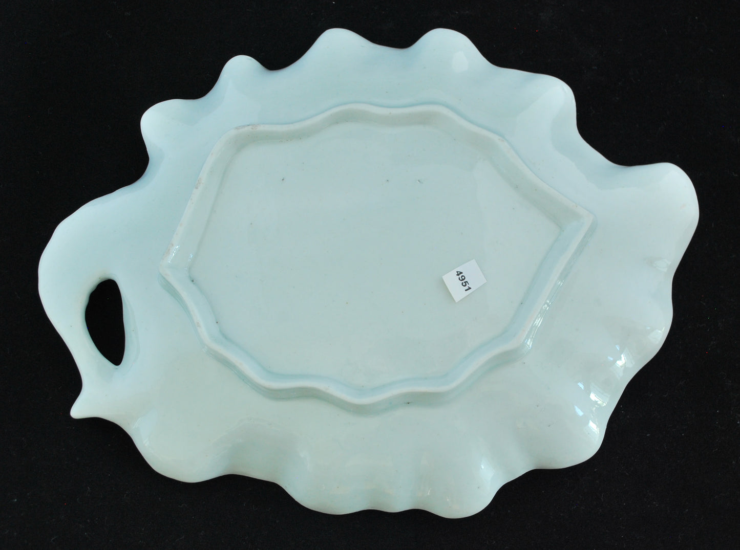 Leaf shape dish, probably Giles decorated