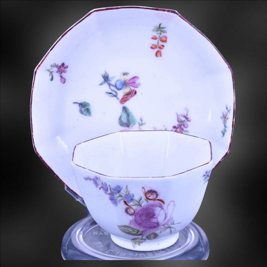 Tea Bowl & Saucer - Octagonal