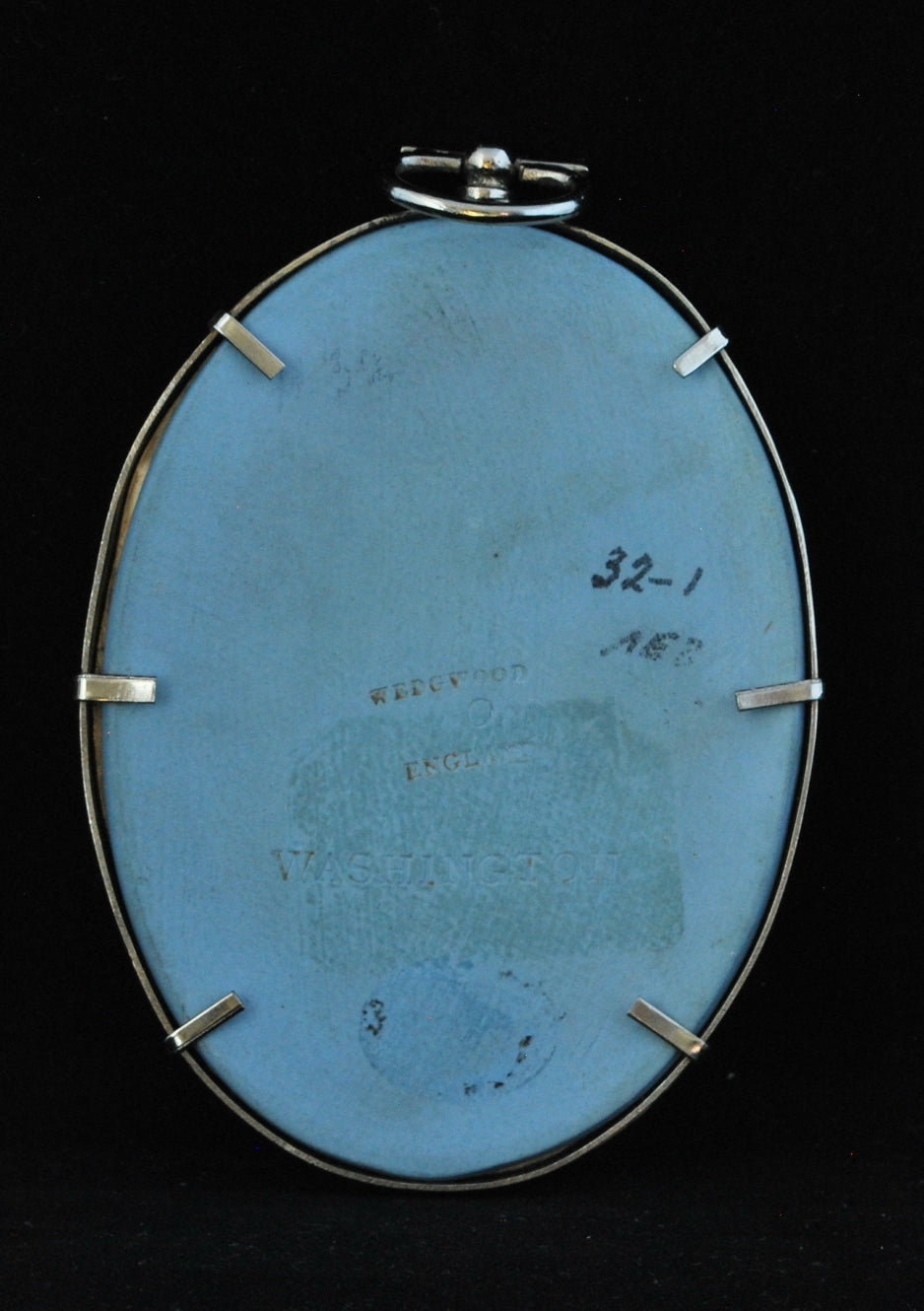 Portrait Medallion: George Washington, Bert Bentley, Silver frame