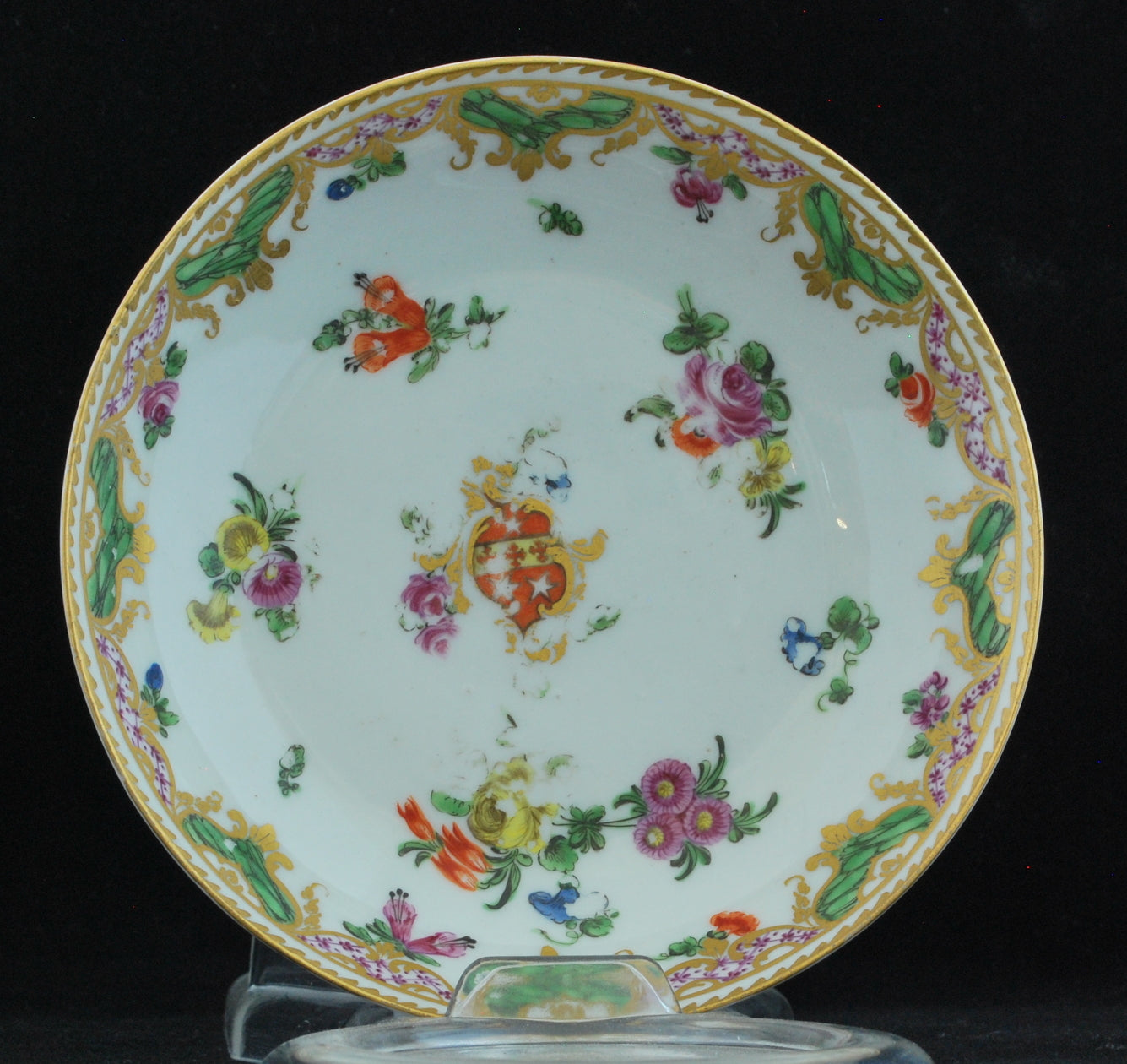 Armorial Tea Cup & Saucer, from the Ludlow service