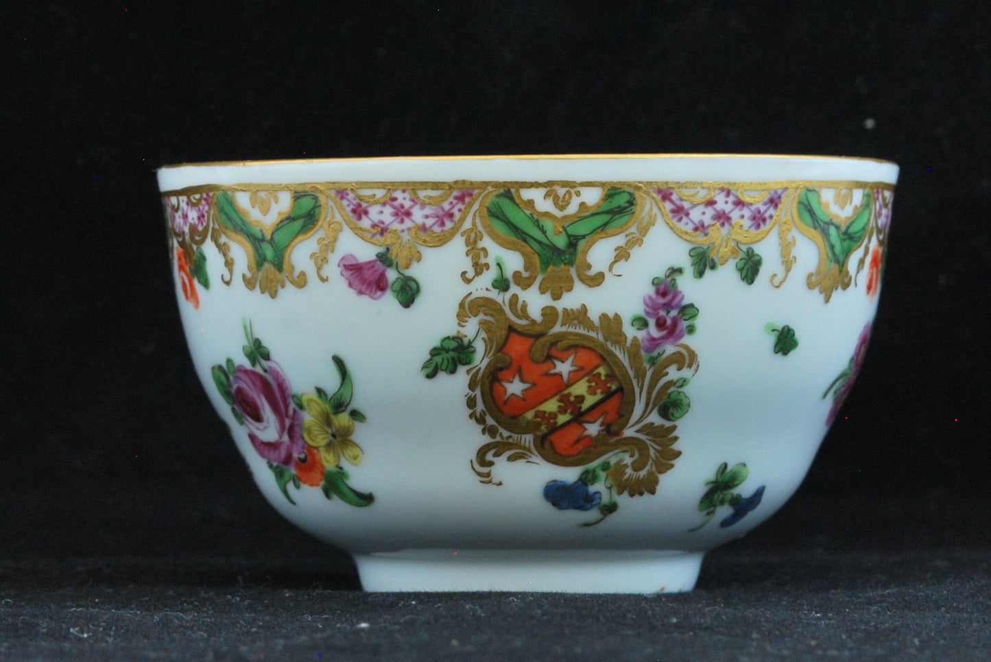 Armorial Tea Cup & Saucer, from the Ludlow service