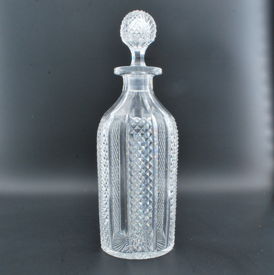 Pint Decanter, fine diamond and pilllar.