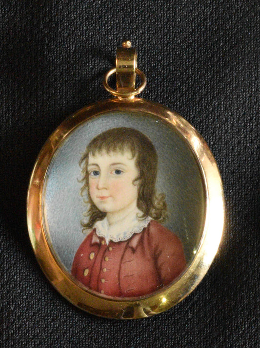 Portrait Miniature of a child,