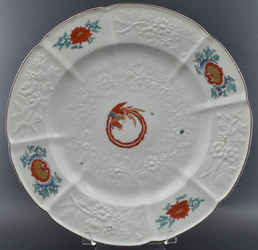 Kakiemon plate: coiled phoenix