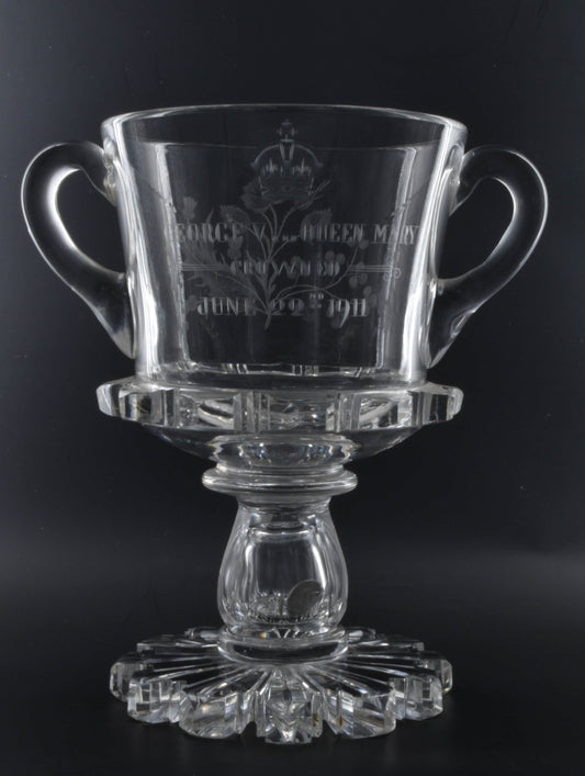 Glass Loving cup, Coronation of George V and Queen Mary