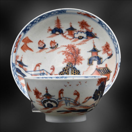 Tea Bowl & Saucer - Redgrave Doll House, Lowestoft